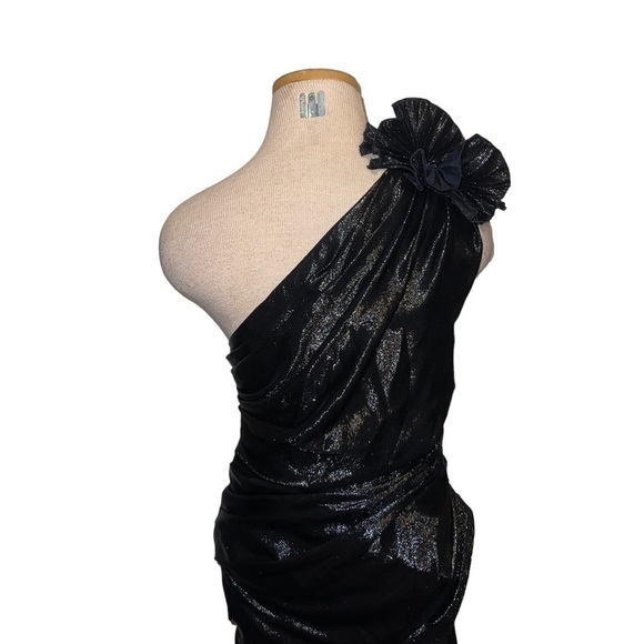 Isabel Marat Women Black One Shoulder Dress Size S/Eu 38 - Picture 9 of 15